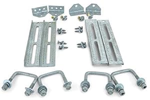 Sturdy Built Galvanized Swivel Top Bunk Brackets for Boat Trailers (4-Pack)