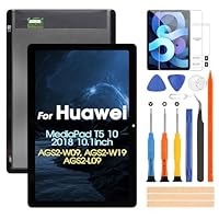 Display für Huawei MediaPad T5 10 LCD Display für Huawei MediaPad T5 AGS2-L09 AGS2-W09 AGS2-L03 AGS2-W19 Touchscreen Digitizer Assembly Reparatur-Set (schwarz)