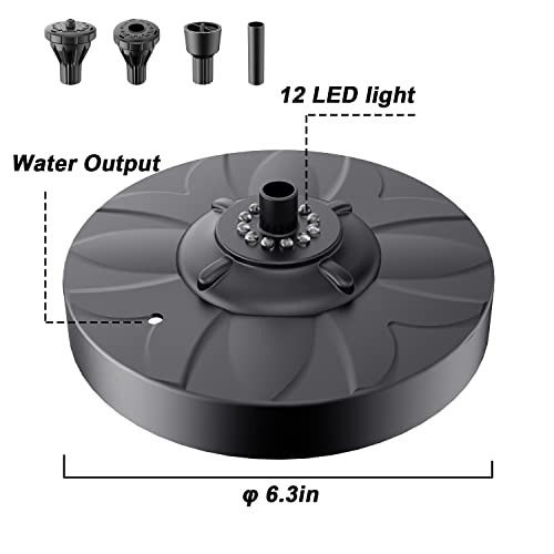 Jutai JTO4BB Floating Pond Fountain Pump thumb #5