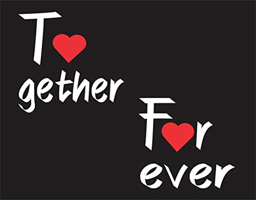 Image of Uniplanet Store Cotton Half Sleeve Couple Mix by Designs Black T-Shirt