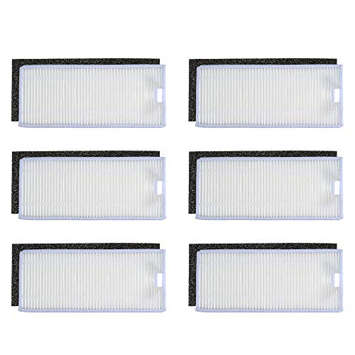 HUIOP - Juego de 6 accesorios de repuesto para aspiradora Eufy RoboVac 11S / RoboVac 30 / RoboVac 30C / RoboVac 16C - 6 filtros