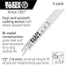 Klein Tools 31728 Reciprocating Saw Blade, Made in USA, 18 TPI, .035 by 6-Inch, for Heavy Gauge Metals, 5-Pack