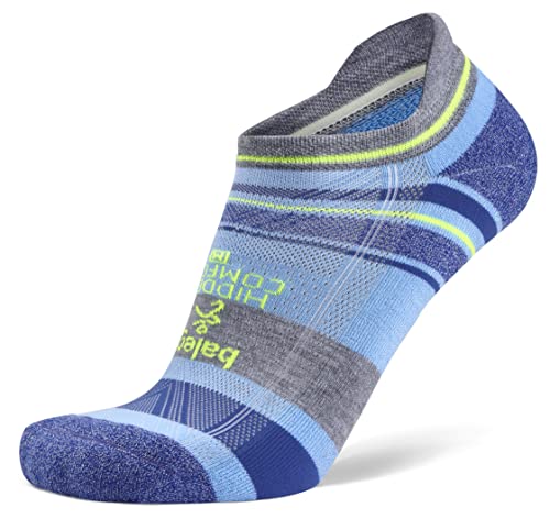 Balega Unisex-Erwachsene Hidden Comfort No Show (1 Paar), Cool Blue, Medium Performance Athletic Laufsocken für Damen und Herren Cover