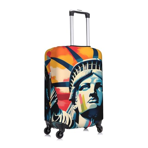 Liberty New York City Luggage covers for Suitcase Famous American Monument Travel Luggage Cover Suitcase Protector Washable Suitcase Cover Anti Scratch Dirt Covers Fit 29-32 inch3