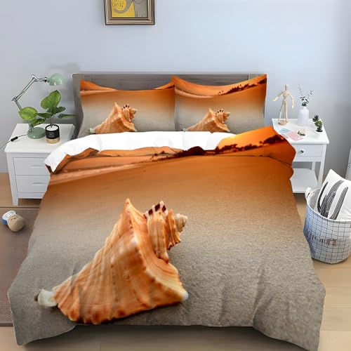 田園風景 布団カバー セミダブル、マイクロファイバー掛け布団カバー3点セット、3Dプリント 寝具、 柔らかい 通気性、肌に優しい 、洗い替え四季通用 洋式・和式兼用 。(170x210cm+2 枕カバー 43x63 cm)