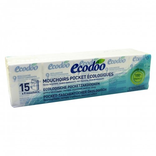 Ecodoo Pañuelos De Papel Bolsillo 15 x 9 15 x 9-500 g