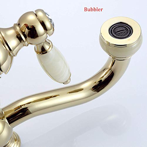 Robinet rétro doré en laiton, l'authenticité retrouvée pour votre salle de bain - 5