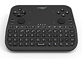 uniplay 2.4Ghz Mini Wireless Keyboard with Touchpad Mouse, PC Game Controller Gaming Joystick, Shortcut Keys Remote Control, Voice Input and Audio Output 6 in 1 Smart Gamepad for Google Android TV Box