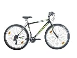 Multibrand Bachini Pro Vélo VTT 27,5 Pouces, 21 Vitesses, Frein V-Brake, Unisexe, Convient pour 170–185 cm (Noir avec Vert et Gris)
