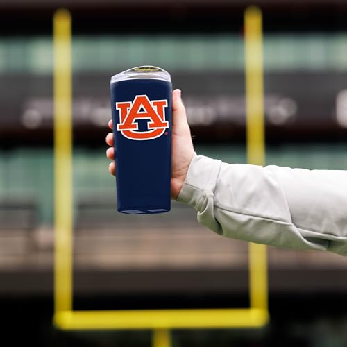 Image of Logo Brands NCAA 20 oz Powder Coat Stainless Tumbler -Double-Wall Insulated Everday Tumbler for Hot or Cold Drinks, High Lip Lid, Team Color