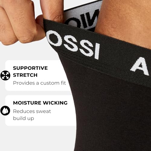 ANTONIO ROSSI (12-Pack) Men's Fitted Boxer Hipsters - Mens Boxers Shorts Multipack with Elastic Waistband - Cotton Rich, Soft and Comfortable Underwear