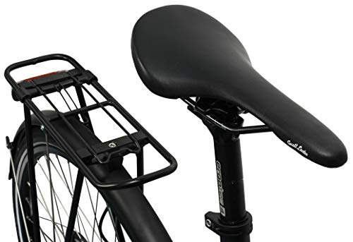 Gusti Saddle Leather-Henri C. Racing Bike Saddle Bicycle Saddle Trekking Bike Soft Leather Saddle Bicycle Black Leather #TOP1