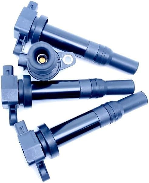 YAEGER 4PCS 27301-3E400 Ignition Coil for Hyundai for Santa Fe for Kia for Optima for Rondo 2.4L 2.7L 2006-2010 27301 3E400 273013E400 UF558 5C1624 (Color : 4PCS)