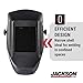 Jackson Safety Welding Helmet, Auto Darkening Hood, Durable Protective Welder Face Mask for Men and Women, Fixed Shade, Hard Hat Adaptable, HSL-100 Shell, Universal Size, Black, 14975