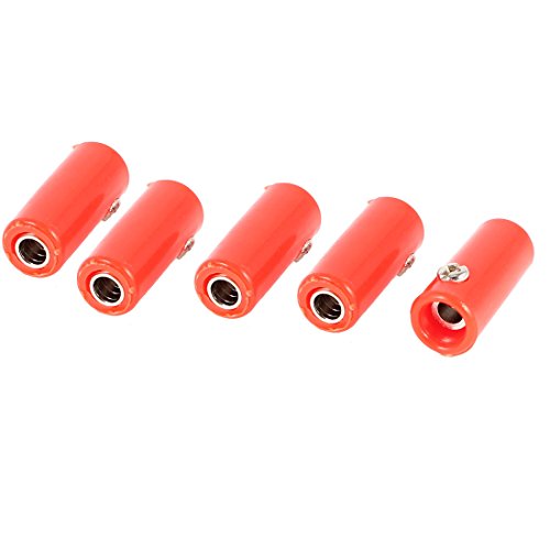 uxcell 5 piezas conector banana hembra 4mm miniatura 1