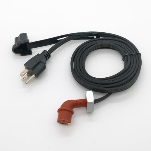 Replacement 120V Block Heater Cord, Compatible with Dodge Ram 2500 3500 Cummins 1989-Current 5.9 L /2007-Current 6.7 L, for 95-16 Ford 6.0 6.4 7.3 Powerstroke, Engine Block Heaters 68409910AB 3600008