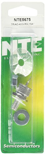 NTE Electronics NTE5675 Triac, TO-48 Package, 15 Amp, 400V
