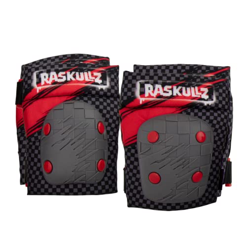 Raskullz Hawk Elbow and Knee Pad Set, Red/Black