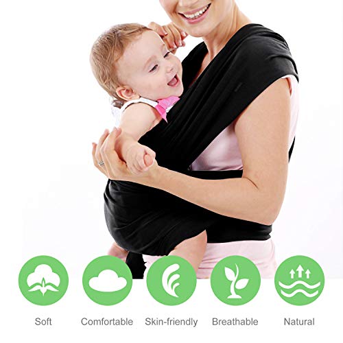 HyAdierTech Babytragetücher Kindertragetuch Baby Bauchtrage Sling Tragetuch, Tragetuch Baby elastisch für Neugeborene und Kleinkinder für Baby Neugeborene Innerhalb 16 KG – Bild 5