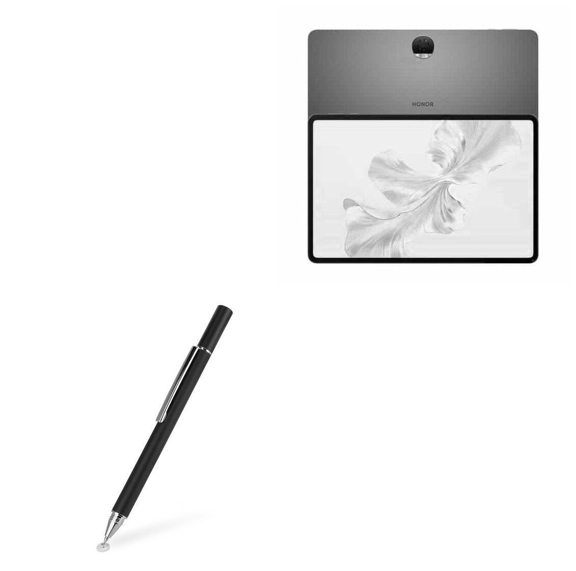 BoxWave Stylus Pen Compatible with Honor Pad 9 - FineTouch Capacitive Stylus, Super Precise Stylus Pen - Jet Black