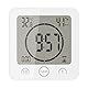 Wowlela Shower Clock Dusche Uhr Wasserdicht, Badezimmer Uhr Digital mit Saugnapf LCD Display Luftfeuchtigkeit Temperatur Wanduhren, Countdown Timer