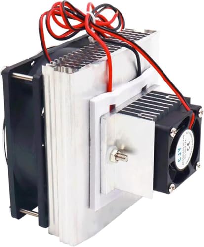 Image of DIY Thermoelectric Cooler Kit with Dual Heatsinks and Radiator Fan for Mini Fridge, Pet House AC, Cooling System Projects (TEC1-12706 Compatible, Peltier Not Included)
