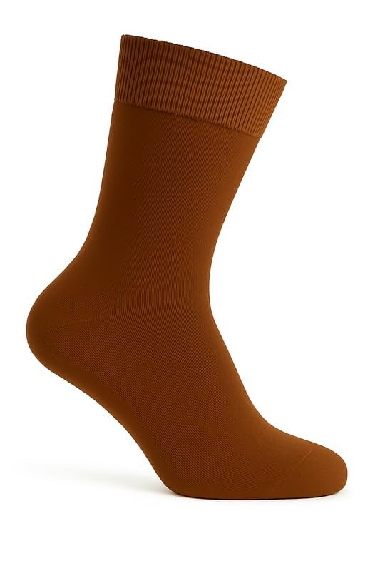 Image of Wens Plain Dark Socks for Girls, Boys, Kids & Men of All Ages (Pack of 3) | Heavy Elastic, Streachable & Comfortable Fit