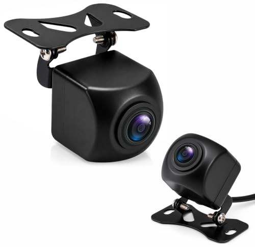 Image of Pyle Backup Camera for Car, Truck, Trailer, RV & Van | HD AHD 720P & CVBS Switchable Reverse Camera | 170 Fisheye Lens | Night Vision & Parking Guidelines | IP68 Waterproof | 12V-24V | Pack-2