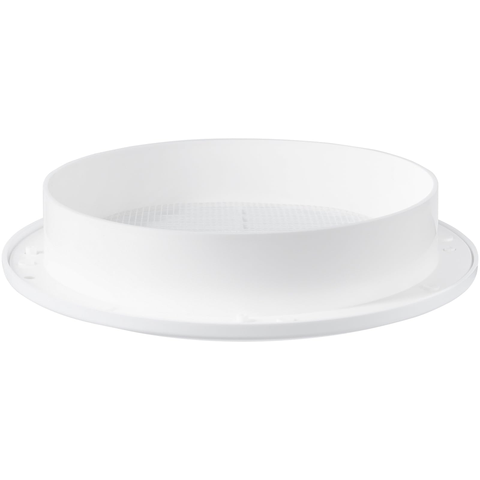 Rejilla De Ventilación Redonda Blanca 6 Pulgadas Con Malla Insectos. (conducto 6Ø / 7Ø). Aplicaciones Ventilación. Cubierta Interior Y Exterior. Disponible En 3 Tamaños