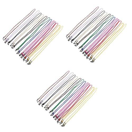 Lunettes chaîne collier silicone extensible | 24 Cordon lanière Jojofuny