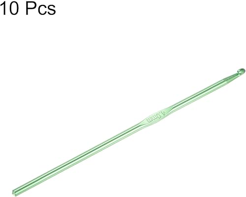 Miniatura 9 de uxcell Agujas de tejer de aluminio de 0.256 in, tamaño K de EE. UU. (talla 10.5), agujas de tejer para hilo de manualidades, color morado, 10