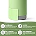 Mokoart Silicone Boot Compatible with YETI Kids Water Bottle 12 oz and Rambler 18 oz Bottle, Anti-Slip Sleeve Bottom Protector Accessories for YETI Rambler 12/18oz (Key Lime)