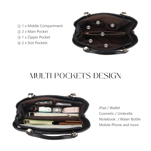 Image of Women's Purses Medium Top Handle Shoulder Hobo Tote Leather Handbag