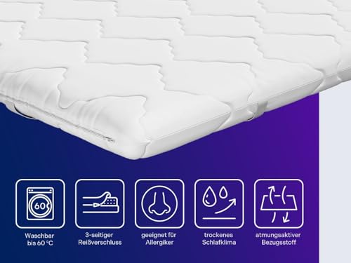 Traumnacht orthopädischer Matratzentopper, mit einem hochwertigen Kaltschaumkern, Öko-Tex zertifiziert, 90 x...