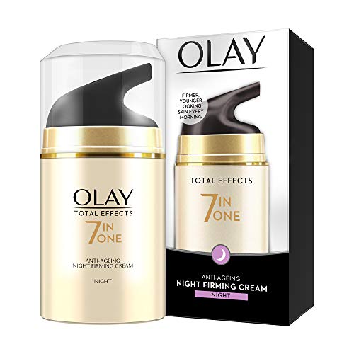 Image of Olay Day Cream Total Effects 7 in 1, Anti-Ageing Gentle Moisturiser, 50g And Olay Night Cream Total Effects 7 in 1, Anti-Ageing Moisturiser, 50g