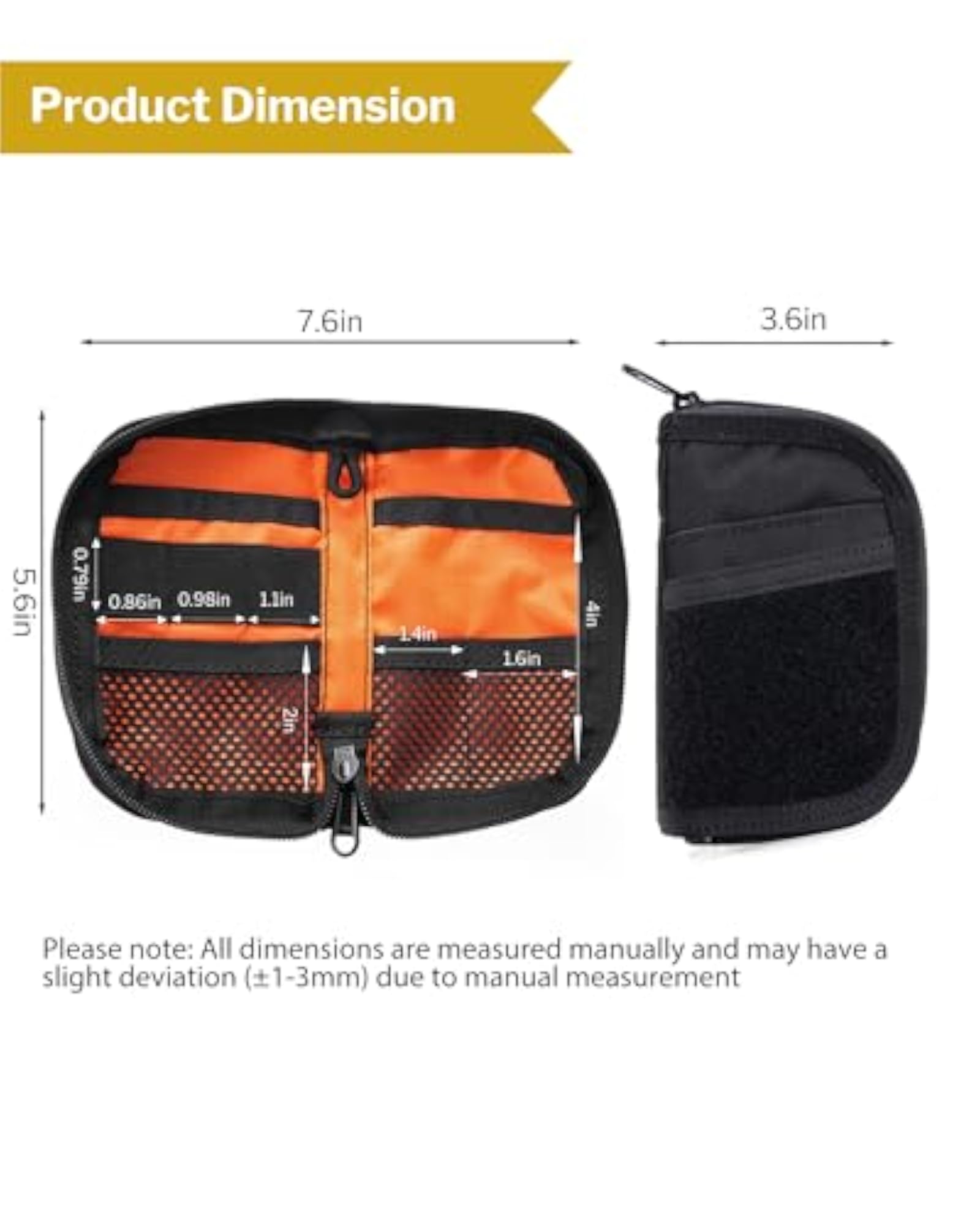 VE10 EDC Pouch Organizer with 7 Pockets