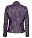 Decrum Cafe Racer Leather Jacket - Biker Jacket | [1315424] Diamond Purple, L