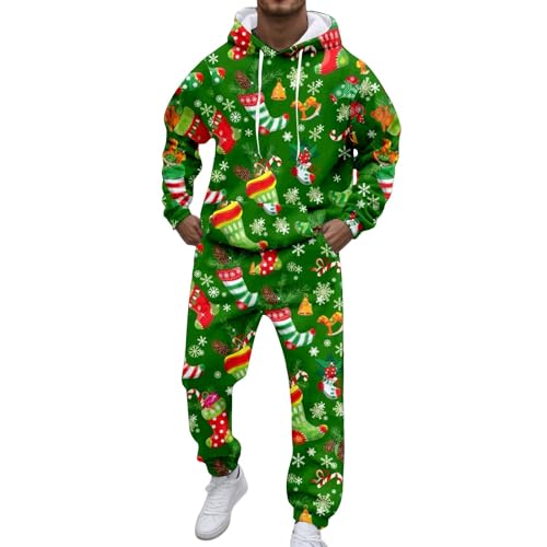 Traje de hombre con estampado temático para ocasiones festivas elegantes celebraciones festivas cómodas, verde, L