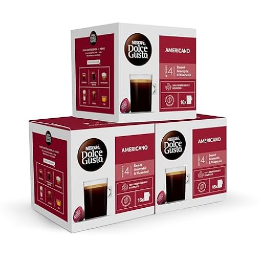 NESCAFÉ Dolce Gusto Lungo Americano - Cápsulas de Café, 48 Cápsulas (3 x 16) - Intensidad 4 - Café 100% Arábica - Originales para cafeteras Dolce Gusto | Ya disponible en tu tienda friki favorita! En mundofriki.es!