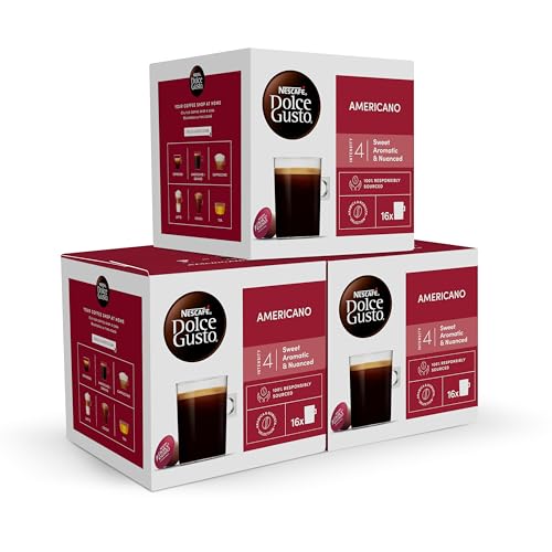 NESCAFÉ Dolce Gusto Lungo Americano - Cápsulas de Café, 48