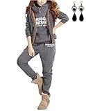 Drei Stücke Outfits, Zugschnur, Pullover Hoodies, lange Hosen, Brief bedruckte lässige sweatsuits