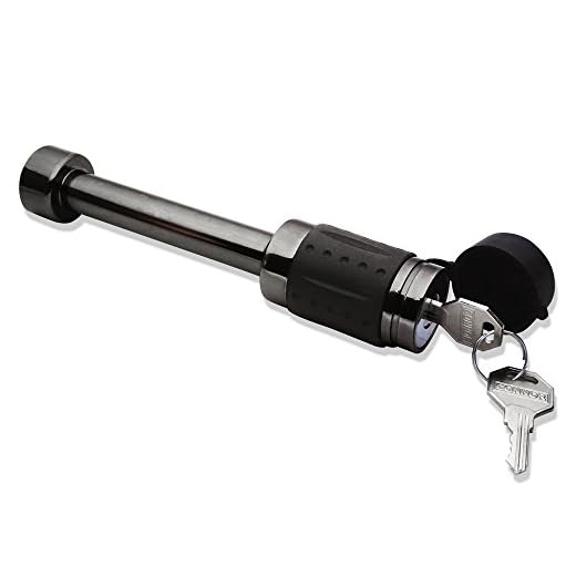 Connor Trailer Hitch Lock - 5/8" Black Nickel Hitch Pin for Class III, IV, V Hitches, 1615190 Receiver Lock