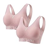 Sujetadores Oferta Flash Sujetador Deportivo Algodon Con Cierre Elastico Mujer Tirantes Finos Talla 115C Ropa Interio De Camiseta Deporte Conjunto 95C Aros Bustier Starker Halt Cancer Mama Tiras