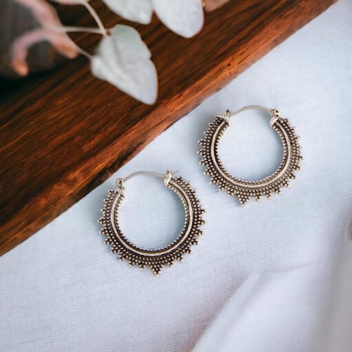 Howard's Hoop Earrings - Hoop Earrings for Women, Intricate Detailing, Womens Hoops for Any Occasion, Hooped Earring Pair2