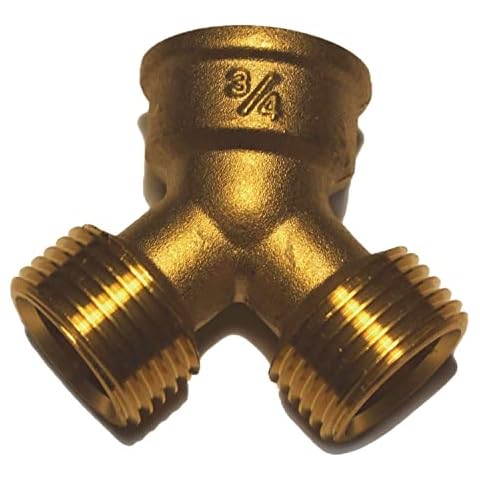 Y Connector ¾ Inch Brass Hose Bib Cover