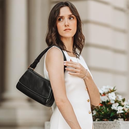 Time Resistance Leather Handbag - Full-Grain Leather Purse for Women - Shoulder Bag Made in Italy2