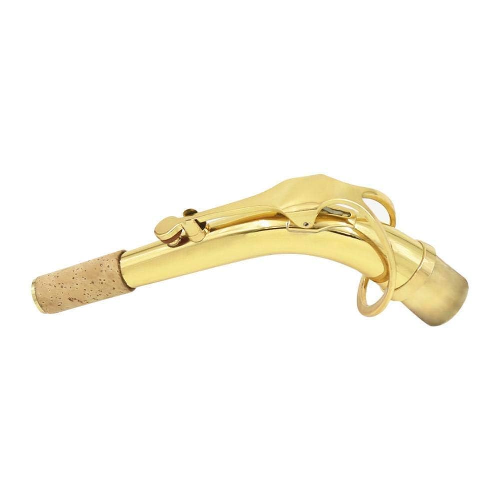 Cuello de saxof¡§?n Alto de lat¡§?n saxof¡§?n de saxof¡§?n Alto de lat¡§?n con Accesorio de Instrumento de Grasa de Corcho de Saxofones Instrumentos de Viento Madera