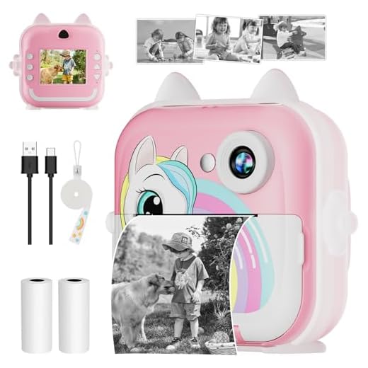 Câmera infantil com impressão térmica