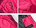 YSENTO Damen 3-in-1 Skijacke Winter FleeceJacke Wasserdichte Winddichte Warme Funktions Outdoor Softshell Jacke mit abnehmbarer Kapuze(Rosarot,XL)