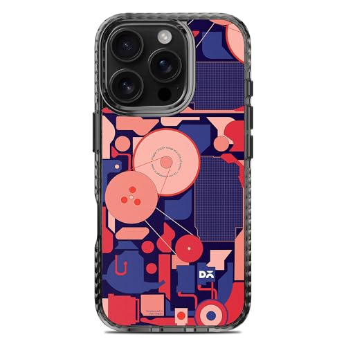 Image of DailyObjects Case for iPhone 16 Pro Compatible with Mag-Safe Wireless Charging, Stride 2.0 WalkMen Slim Shockproof Back Cover with Inner Magnetic Ring